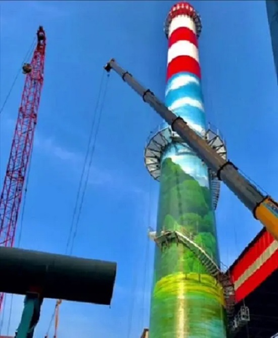 烟囱美化彩绘:工业遗迹的艺术重生与视觉盛宴